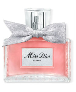 Elegante flacone Miss Dior Parfum da 80ml con motivo pied-de-poule e fiocco in argento