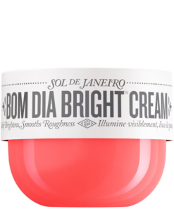 Vaso arancione corallo Sol de Janeiro Bom Dia Bright Cream da 240ml per pelle luminosa