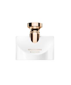 Flacone Bvlgari Splendida Patchouli Tentation bianco e oro.