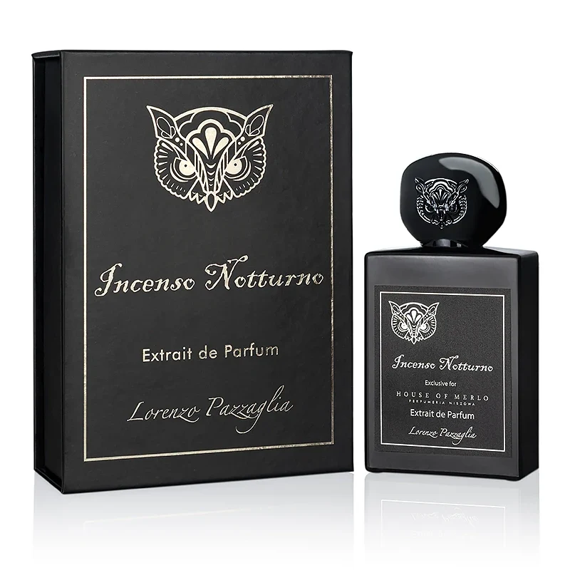 Flacone di profumo Lorenzo Pazzaglia Incenso Notturno Extrait de Parfum 50ml.