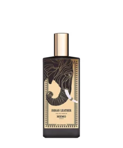 Memo Paris Indian Leather Eau flacone nero con decoro elefante dorato