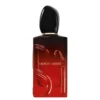 Flacone di profumo Giorgio Armani Si Passione Intense Eau De Parfum 100ml flacone rosso laccato con tappo nero iconico