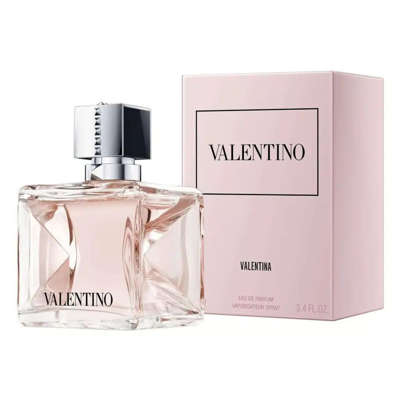 Flacone con fiori scolpiti del profumo Valentino Valentina Eau De Parfum 50 ml